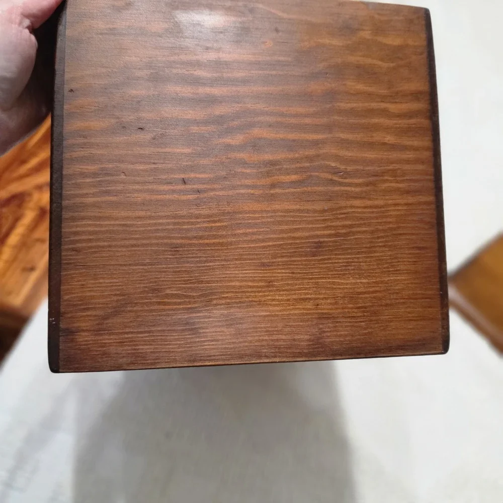 Vintage Double Sided Bread Box Removable Lid Goose Decal Original